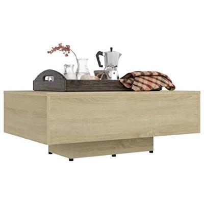 Salontafel 85x55x31 cm spaanplaat sonoma eikenkleurig