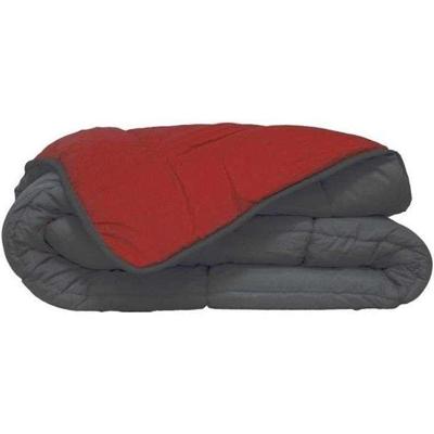 HUDSON Microfiber Light dekbed 200g / m² 140x200cm grijs en rood
