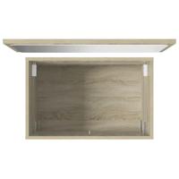 2-delige Badkamermeubelset bewerkt hout sonoma eikenkleurig - thumbnail