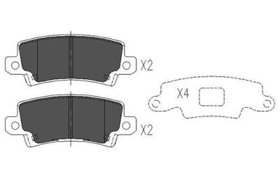 Remblokken set KBP9016