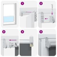 Rolgordijn verduisterend 165x150 cm stofbreedte 161,6 cm beige - thumbnail