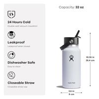 Hydro Flask 32 Oz Wide Flex Straw Cap Thermosfles Indigo 946 ml - thumbnail