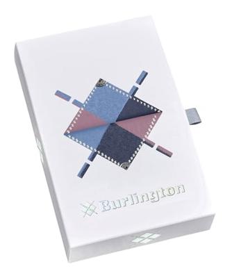 Burlington 2-paar dames sokken - Cadeau verpakking - Biologisch katoenen sokken met ruit print