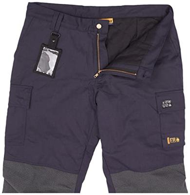 Blåkläder Multinorm winterwerkbroek 18691513 | Marineblauw/Oranje | Maat 54 - 7330509716847