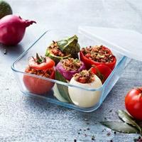 Pyrex Schaal met deksel 2L 20x22cm - thumbnail