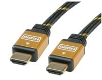 ROLINE GOLD HDMI High Speed Kabel, M/M, 10 m - thumbnail