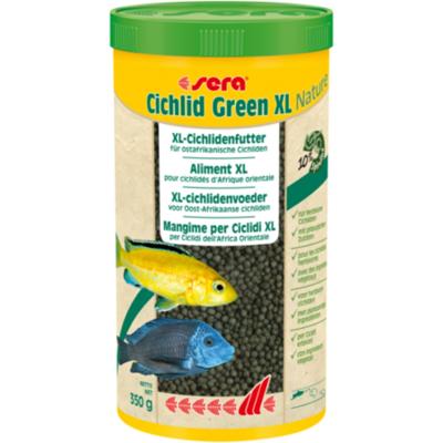 Sera Cichlid Green XL Nature 1L - Hoofdvoedergranulaat voor Cichliden, Zonder Kleurstoffen
