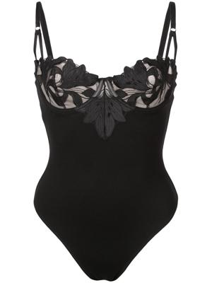 Fleur Du Mal Lily bodysuit - Black Fleur Du Mal Lily bodysuit - Black