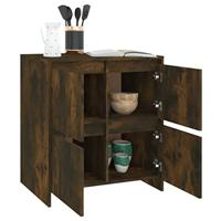 Dressoir 70x41x75 cm spaanplaat gerookt eikenkleurig - thumbnail