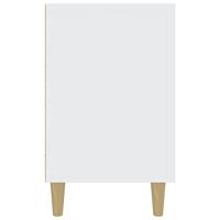 Dressoir 100x36x60 cm bewerkt hout wit - thumbnail