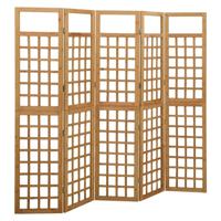 Kamerscherm/trellis met 5 panelen 201,5x180 cm vurenhout - thumbnail