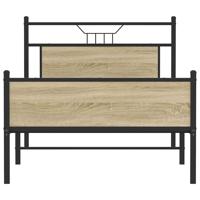 Bedframe zonder matras 107x203cm spaanplaat sonoma eikenkleurig - thumbnail