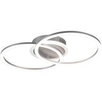 LED Plafondlamp Rond 25W Dimbaar Warm Wit 3000K Mat Titaan Aluminium - thumbnail