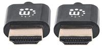 Manhattan 394406 HDMI-kabel HDMI Aansluitkabel HDMI-A-stekker, HDMI-A-stekker 0.50 m Zwart 4K UHD, Audio Return Channel (ARC) - thumbnail