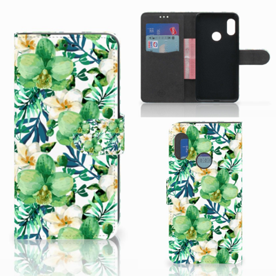 Xiaomi Mi A2 Lite Hoesje Orchidee Groen Xiaomi Mi A2 Lite Hoesje Orchidee Groen