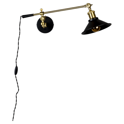 Dutchbone Wandlamp 'Penelope' kleur Zwart