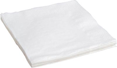 Servetten, ft 24 x 24 cm, 2-laags, wit, pak van 10 x 400 stuks