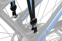 CONTEC "urban quick" spanband ct lashing straps urbanqu 3-fold black/blue-grey - thumbnail