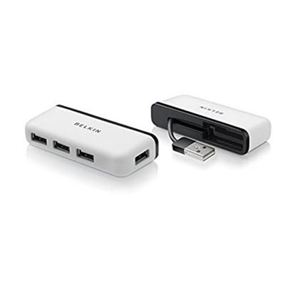 Belkin F4U042bt F4U042bt USB-hub 4 poorten USB-A USB 2.0 480 MBit/s Zwart