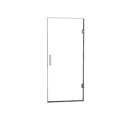 Less nisdeur 1000 x 2000 x 8 mm nano helder glas/chroom