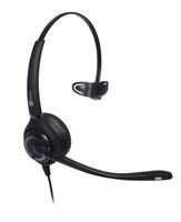 Monauraal ruisonderdrukkend kantoor headset, zwart - thumbnail