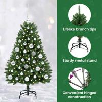 VidaXL Kunstkerstboom met 150 led groen 120 cm pvc en metaal - thumbnail