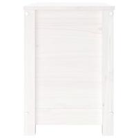 Opbergbox wit 60x32x45,5 cm massief grenenhout - thumbnail