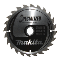 Makita Accessoires Cirkelzaagblad Hout | Specialized 165x20x1,5 24T 20g - B-32904 - B-32904 - thumbnail