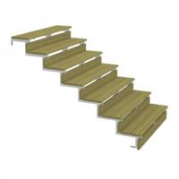 Stalen Buitentrap 7 Treden - 34,2º - 120 CM Breed - thumbnail