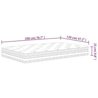 Pocketveringmatras middelhard 120x200 cm