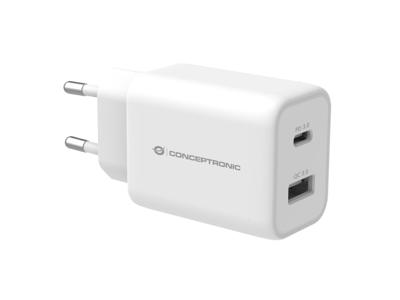 Conceptronic ALTHEA11W oplader voor mobiele apparatuur Universeel Wit AC Snel opladen Binnen