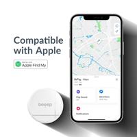 Beeep BeTag Find My Tracker White & Keychain White - 3 pack - thumbnail
