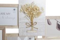 Fotolijsten DKD Home Decor 54 x 2,4 x 36,7 cm Kristal Natuurlijk Shabby Chic - thumbnail