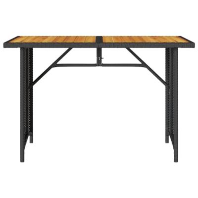 2-delige Tuinset met kussens poly rattan zwart 2-delige Tuinset met kussens poly rattan zwart