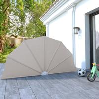 VidaXL Terrasscherm inklapbaar 160 cm crème - thumbnail