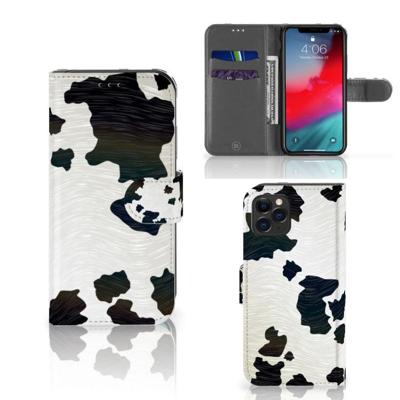 Apple iPhone 11 Pro | Telefoonhoesje | Met pasjeshouder | Koeienvlekken