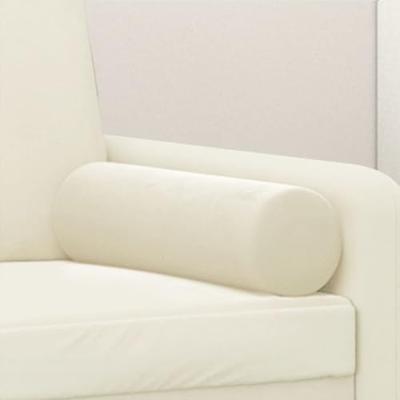 VidaXL Sierkussens 2 st 15x50 cm fluweel crèmekleurig
