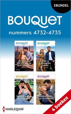 Bouquet e-bundel nummers 4732 - 4735 - Pippa Roscoe, Dani Collins, Julia James, Clare Connelly - ebook