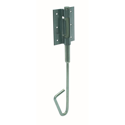 GB staartgrendel 1200 met plaat en 2 beugels verzinkt etiket | 1 stuk - 17274412