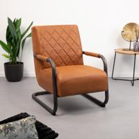 Tower Living Fauteuil 'Civo' kleur Cognac - thumbnail