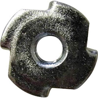 TOOLCRAFT 812813 Inslagmoeren M6 Staal 100 stuk(s)