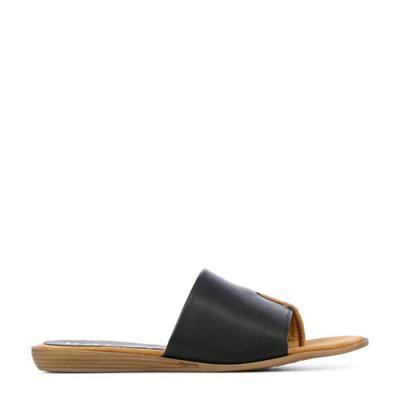 Unisa Acho leren teenslippers zwart Unisa Acho leren teenslippers zwart