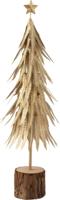 Kerstboom metaal glitter goud s 16x16x57 cm Jolipa - Hortus - thumbnail