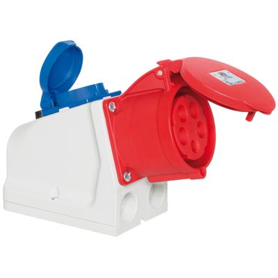 CEE combikrachtstopcontact 16A 5 polig met stopcontact 230V