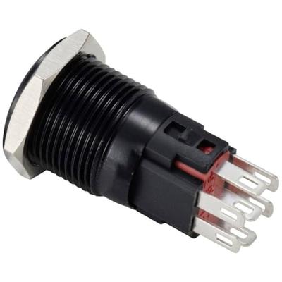 TRU COMPONENTS TC-12647460 Drukschakelaar 250 V/AC 3 A 1x uit/(aan) IP65 RGB Continu Aluminium (geëloxeerd) 1 stuk(s)