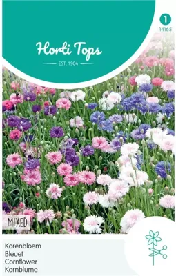Zaden Centaurea Korenbloem gemengd Hortitops - Hortitops