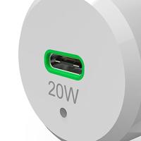 Hama Auto-snellader Met Oplaadkabel Lightning PD 20W 1 M Wit - thumbnail