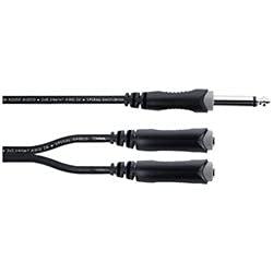 Cordial EY 0,3 PGG XLR Y-adapter [1x Jackplug male 6,3 mm (mono) - 2x Jackplug female 6,3 mm (mono)]