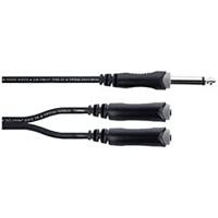 Cordial EY 0,3 PGG XLR Y-adapter [1x Jackplug male 6,3 mm (mono) - 2x Jackplug female 6,3 mm (mono)] - thumbnail