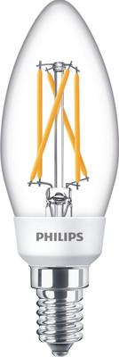 Philips LED 77215400 LED-lamp Energielabel F (A - G) E14 Kaars 5 W, 2.5 W, 1 W = 40 W, 18 W, 9 W Warmwit (Ø x l) 3.5 cm x 10.6 cm Dimbaar 1 stuk(s)